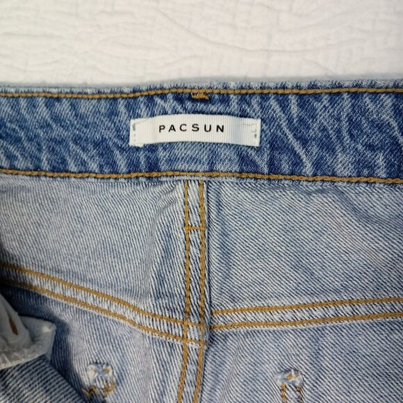 Pacsun Mom Jeans Size 27 Classic Fit Womens Medium Wash High-Waisted - Picture 2 of 12